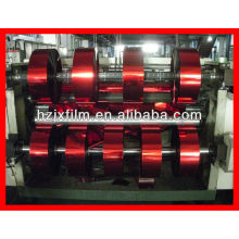 coloured metallic yarn film